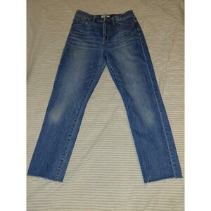 Madewell Jeans Size 28 Womens Alley Straight Stretch Blue Denim